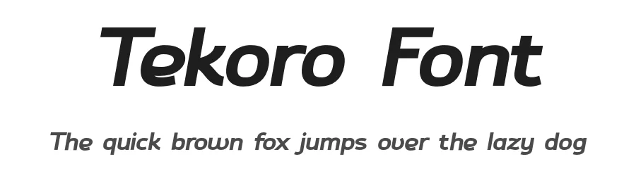 Tekoro Font by vpcreativeshop — Sans Serif Font