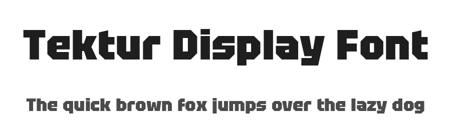 Tektur Display Font by Adam Jagosz — Display Font