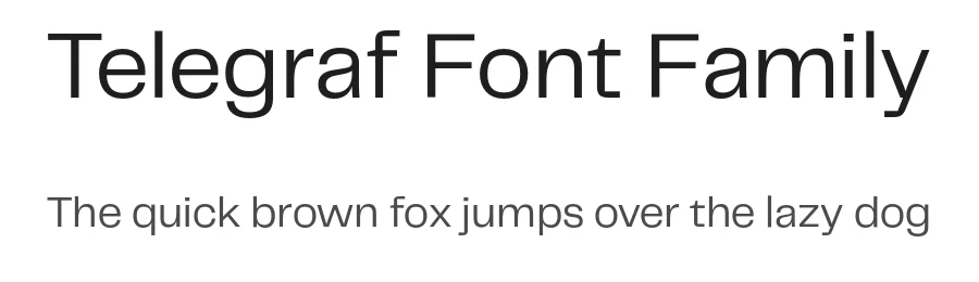 Telegraf Font Family by Pangram Pangram — Sans Serif Font