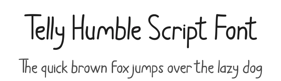 Telly Humble Script Font by edricstudio — Script Handwritten Font