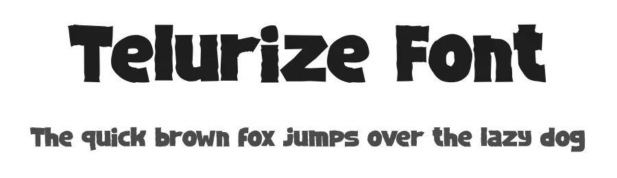 Telurize Font by Skytroopas — Display Font