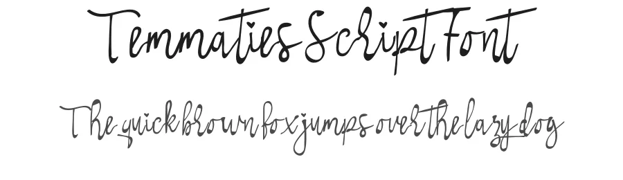 Temmaties Script Font by inermediaSTUDIO — Script Handwritten Font