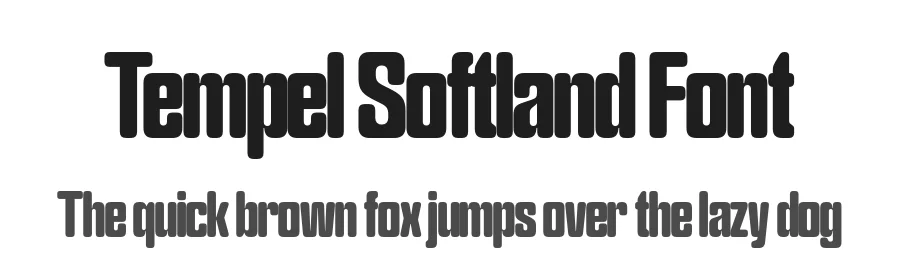 Tempel Softland Font by Production Type — Sans Serif Font