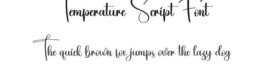 Temperature Script Font by creativeletter — Script Handwritten Font