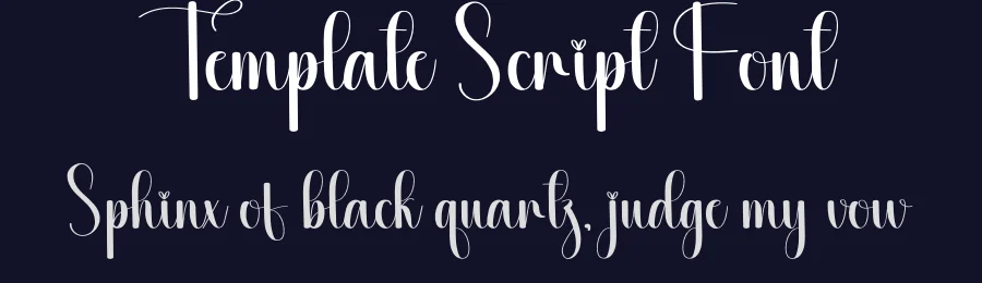 Template Script Font by creativeletter — Script Handwritten Font — thumbnail 2