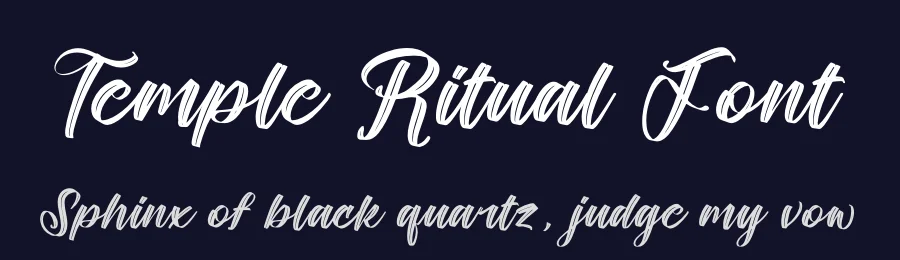 Temple Ritual Font by stylishtype.co — Script Handwritten Font — thumbnail 2