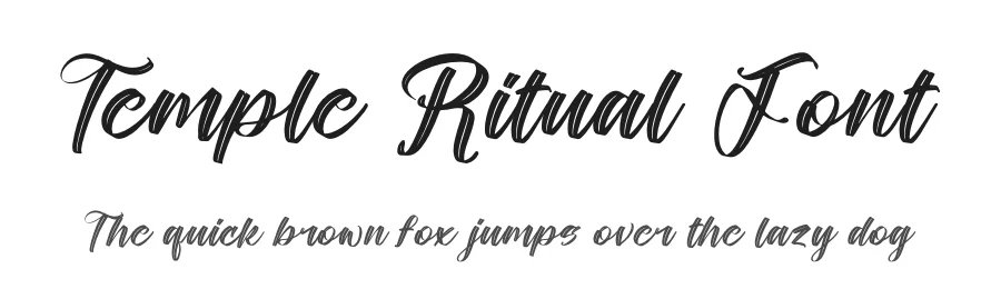 Temple Ritual Font by stylishtype.co — Script Handwritten Font