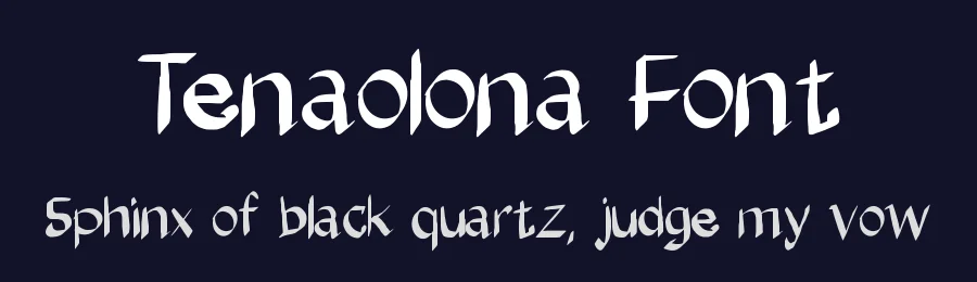 Tenaolona Font by ryutype — Display Font — thumbnail 2