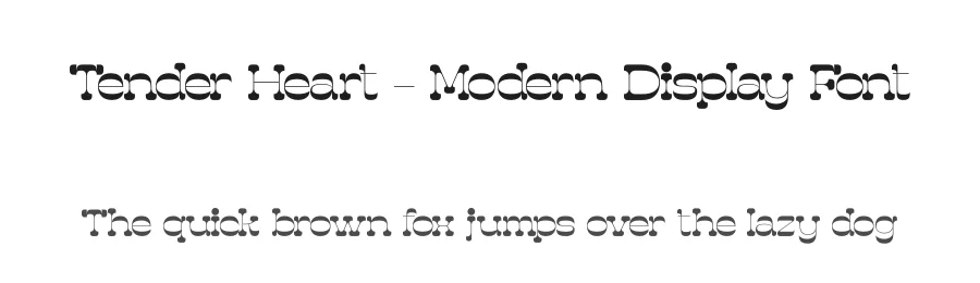 Tender Heart – Modern Display Font by timelesstype.co — Display Font