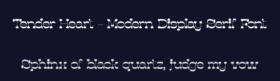 Tender Heart – Modern Display Serif Font by timelesstype.co — Display Font — thumbnail 2