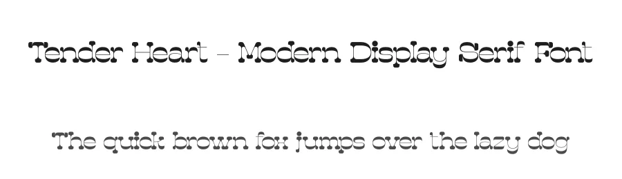 Tender Heart – Modern Display Serif Font by timelesstype.co — Display Font