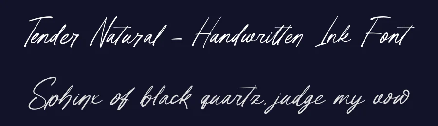 Tender Natural – Handwritten Ink Font by letterenastudios — Script Handwritten Font — thumbnail 2