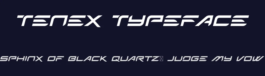 Tenex Typeface by AsyaLogo — Decorative Font — thumbnail 2