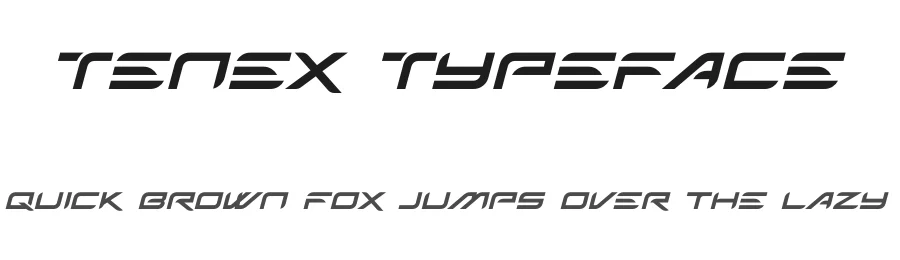 Tenex Typeface by AsyaLogo — Decorative Font