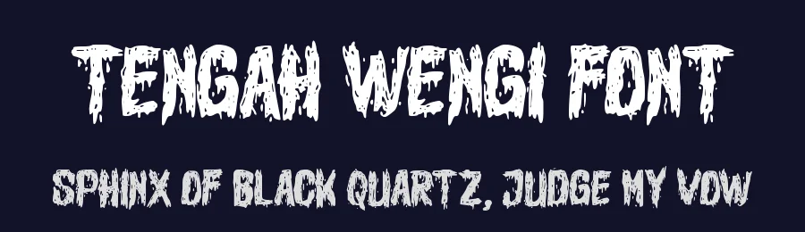 Tengah Wengi Font by GFRcreative — Display Font — thumbnail 2