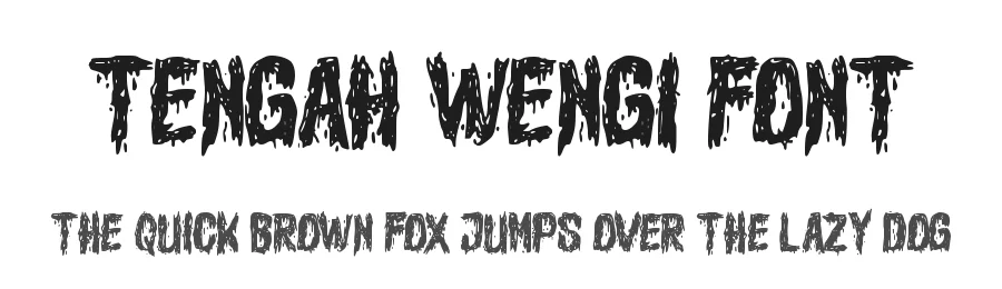 Tengah Wengi Font by GFRcreative — Display Font