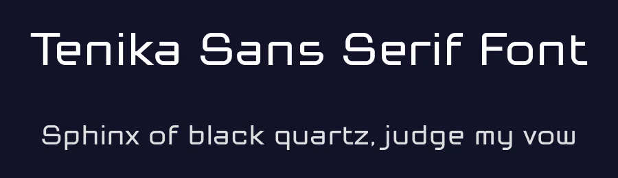 Tenika Sans Serif Font by Wahyu & Sani Co. — Sans Serif Font — thumbnail 2