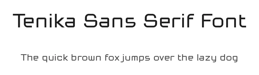 Tenika Sans Serif Font by Wahyu & Sani Co. — Sans Serif Font