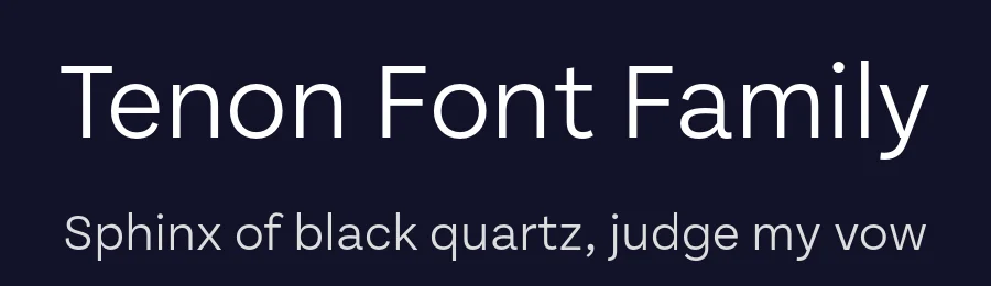Tenon Font Family by Signal — Sans Serif Font — thumbnail 2