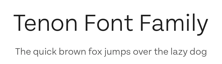 Tenon Font Family by Signal — Sans Serif Font