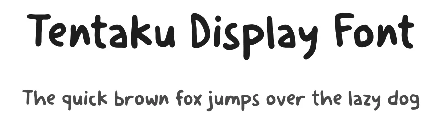 Tentaku Display Font by Aivos Dreams — Display Font