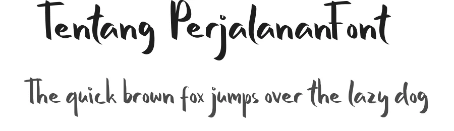 Tentang Perjalanan Font by nihstudio — Display Font