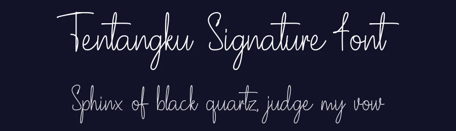 Tentangku Signature Font by Icreatype — Decorative Font — thumbnail 2