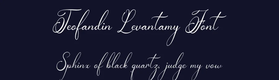 Teofandin Levantamy Font by Denustudios — Script Handwritten Font — thumbnail 2