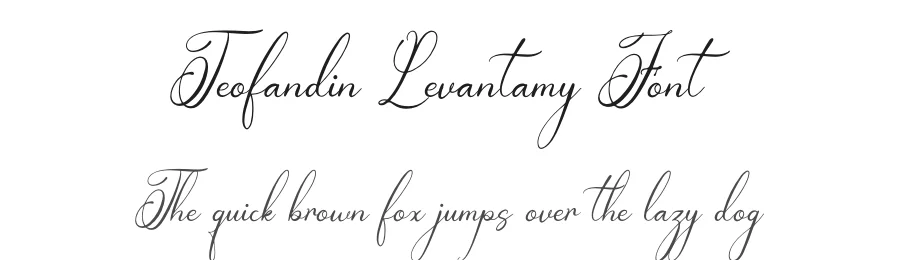 Teofandin Levantamy Font by Denustudios — Script Handwritten Font