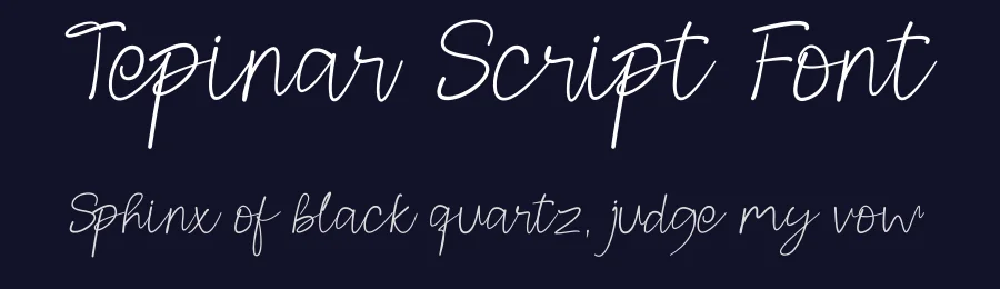 Tepinar Script Font by Ismunandar Rambe — Script Handwritten Font — thumbnail 2