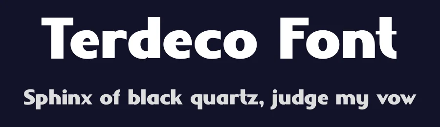 Terdeco Font by Pinisiart — Display Font — thumbnail 2
