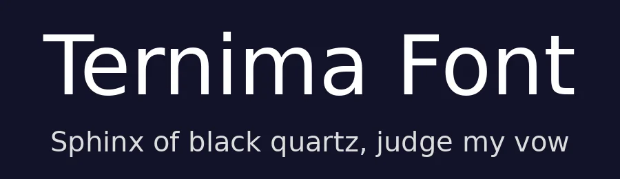 Ternima Font by Lee Kedah — Sans Serif Font — thumbnail 2