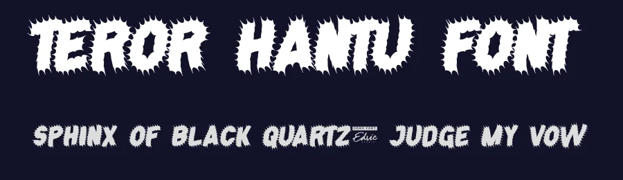 Teror Hantu Font by edricstudio — Decorative Font — thumbnail 2