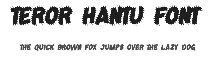 Teror Hantu Font by edricstudio — Decorative Font