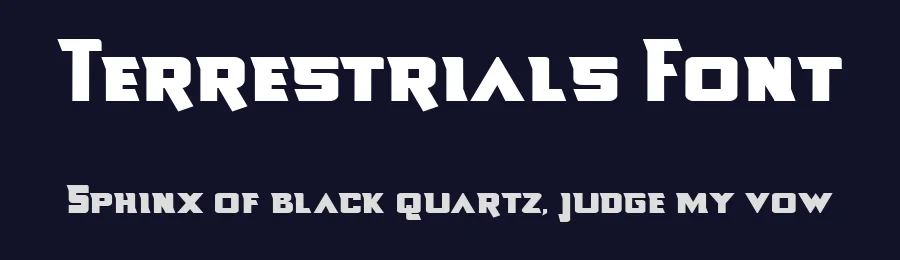 Terrestrials Font by Pollux of Geminorum — Display Font — thumbnail 2