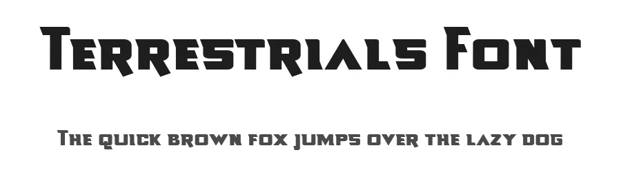 Terrestrials Font by Pollux of Geminorum — Display Font