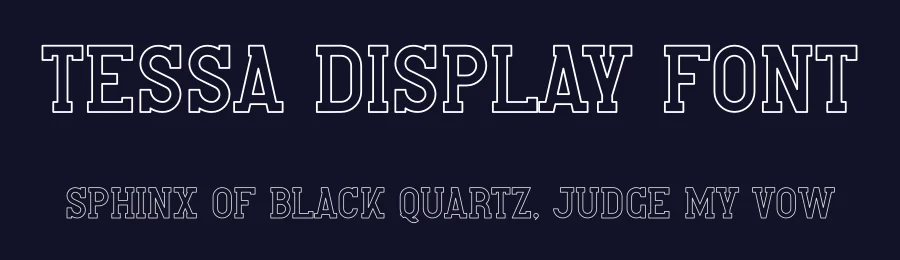 Tessa Display Font by vpcreativeshop — Display Font — thumbnail 2