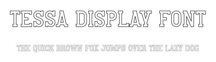 Tessa Display Font by vpcreativeshop — Display Font