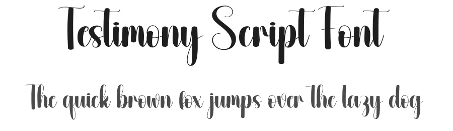 Testimony Script Font by andikastudio — Script Handwritten Font