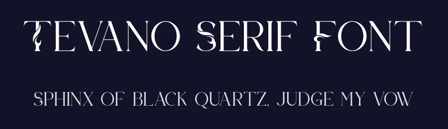 Tevano Serif Font by ErmediaStudio — Decorative Font — thumbnail 2