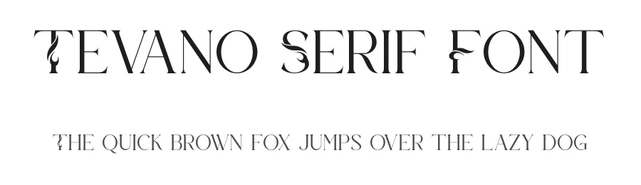 Tevano Serif Font by ErmediaStudio — Decorative Font