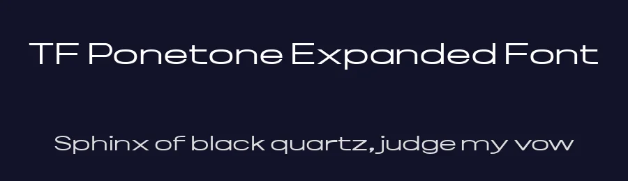 TF Ponetone Expanded Font by Stefie Justprince — Sans Serif Font — thumbnail 2