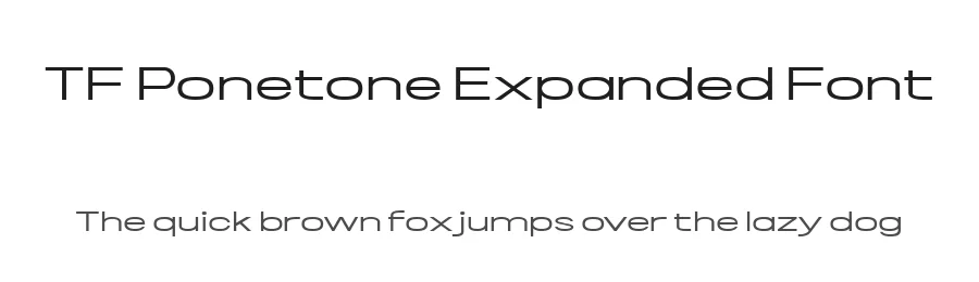 TF Ponetone Expanded Font by Stefie Justprince — Sans Serif Font