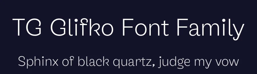 TG Glifko Font Family by Tegamitype — Sans Serif Font — thumbnail 2