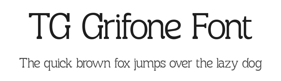TG Grifone Font by mochoby โ Display Font