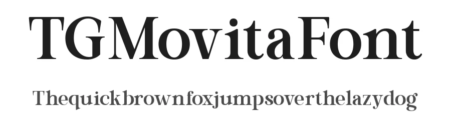 TG Movita Font by mochoby โ Display Font