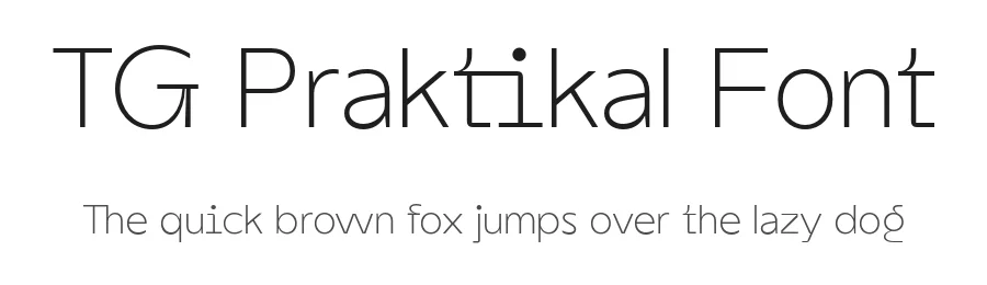 TG Praktikal Font by Tegami Type — Sans Serif Font