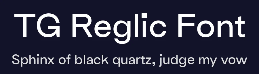 TG Reglic Font by Tegamitype — Sans Serif Font — thumbnail 2