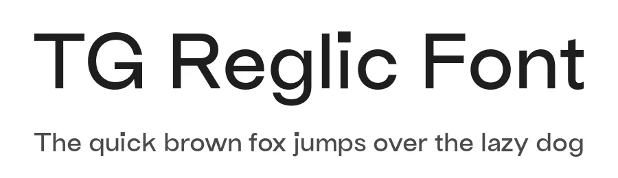 TG Reglic Font by Tegamitype β Sans Serif Font