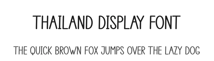Thailand Display Font by andikastudio — Script Handwritten Font